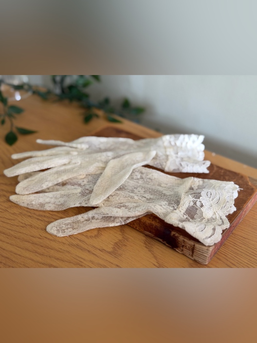 Delicate Lace gloves in Ivory